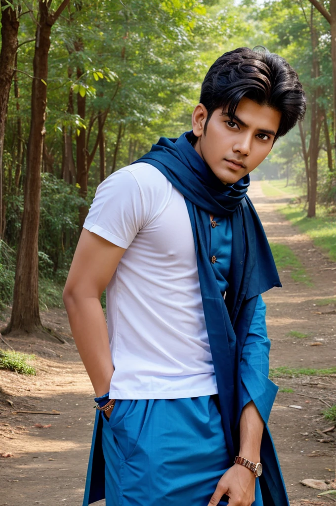 Krishan Bagwan ki photo sigasn par Bete hua jiski