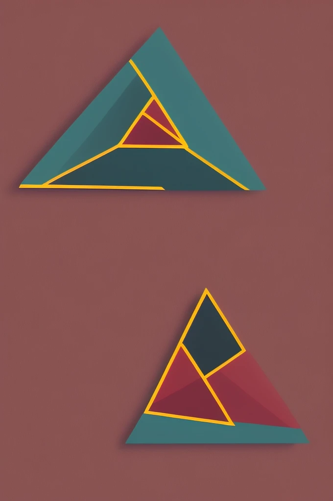 CREATE A logo with a modern triangle,
