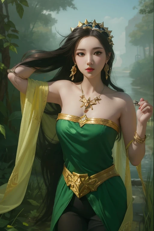 (Aesthetics, Hi-Res: 1.2), Professional photographer, Ashe character in mobile legend game, naked, perfect round breasts,