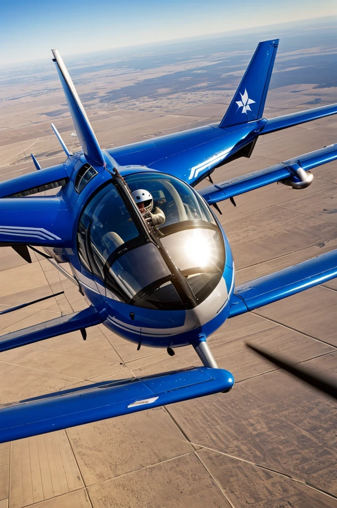 An airplane pilot slingshot