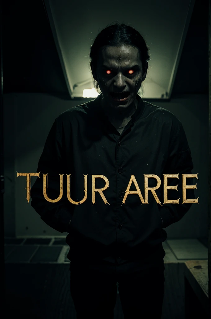 Please make a logo that says Night Screams with a horror theme