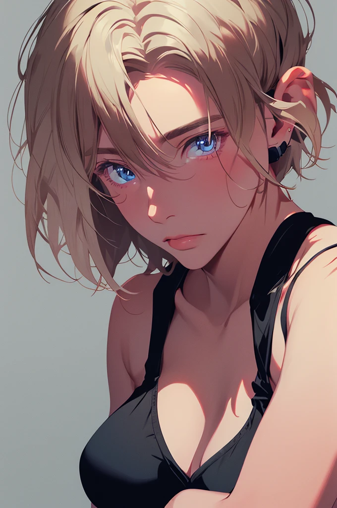 (masterpiece:1.3),(best quality:1.2),(absurdres:1.1), (full body:1.1), underwear only,black bra, black panty,
mgk_akane, covered ears,looking at viewer,
(highly detailed face and eyes:1.1),simple background,