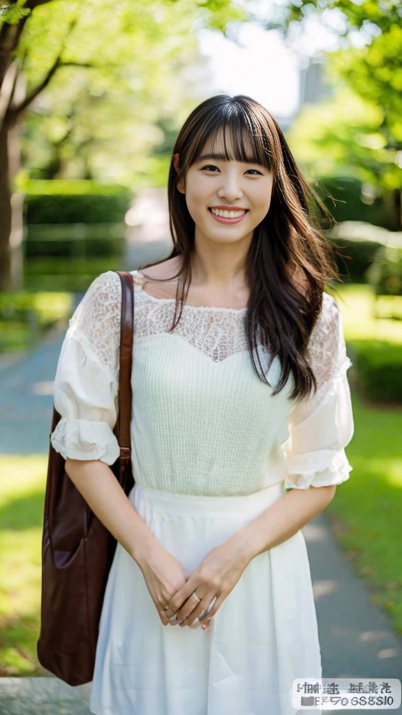 ((Highest quality、8K、High resolution、High resolution、masterpiece:1.3))、One Woman、solo、Very beautiful woman、24 year old Japanese woman、Full body photo、Stand and look at us、(Kodak Portra 800 Film SMC Takumar 35mm F/ 2. 8 50 sec:1.1)、(RAW Photos、Photos like the real thing、Full-body photographs:1.2)、Look at us、With a refreshing smile