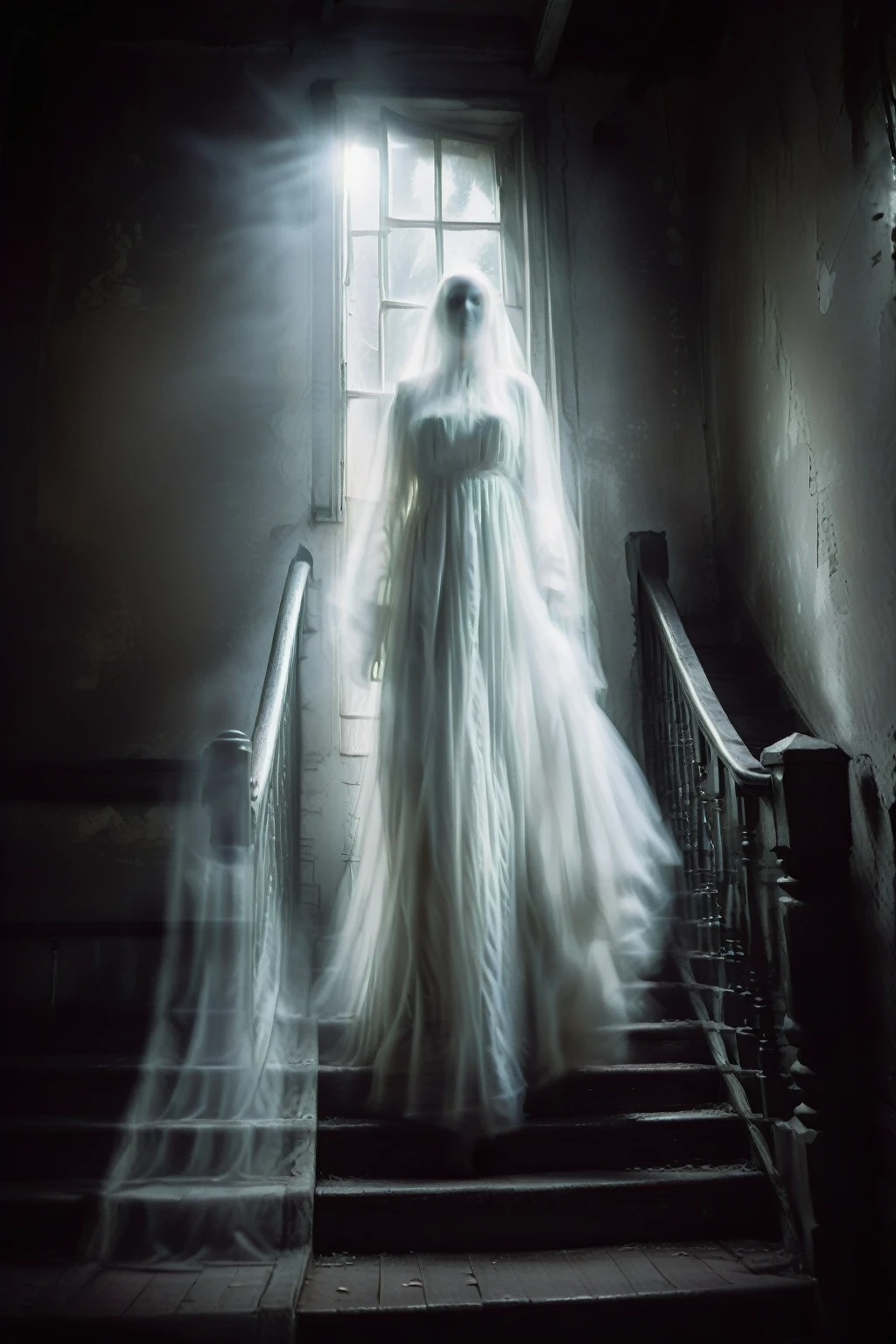 ghost, highly detailed candid photo of org white colour scan walking in a jungo:1.3, (((transparent))), ((veil)), ((looking at viewer)), portrait:1.5, masterpiece, best quality:1.1, graveyard:1.3, outdoors, god rays:1.3, night:1.3, pitch black:1.2, ultra photoreal, sharp focus:1.1, depth of field:1.1, 50mm, style of Nathan Wirth, Hasselblad X1D II, Porta 160,