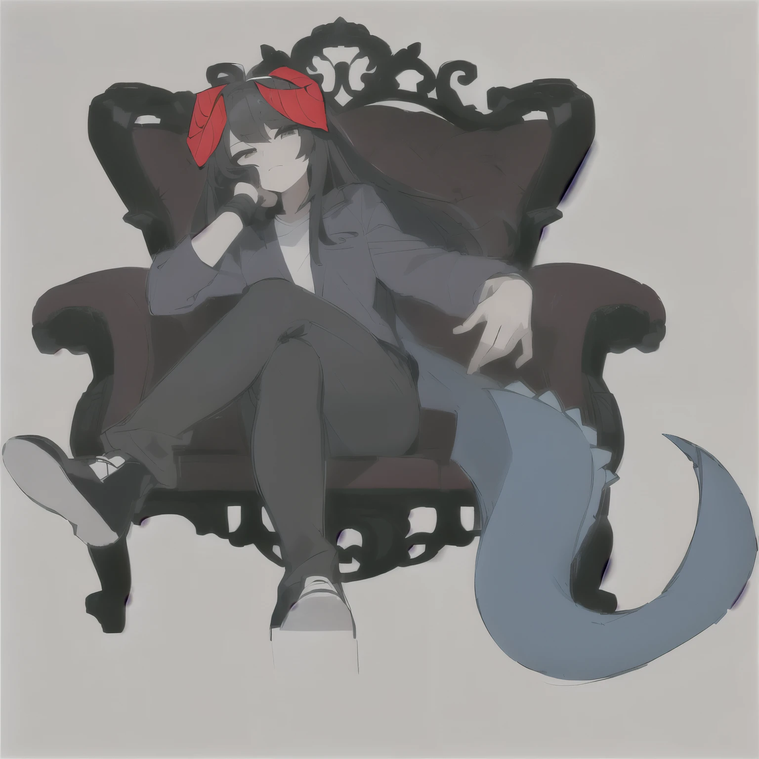 อาราฟเฟ่sitting on a chair มีหางสีน้ำเงินและมีดอกกุหลาบสีแดงอยู่บนผม, Sit on the throne.ออบซิเดียน, sitting on the throneของพระองค์, Sit on a fancy chair., sitting on the throneของพระองค์, Sit on the throne., Sit on the throne.อันวิจิตรบรรจง, sitting on the throne, Sit on the throne., resting on his throne, sitting on a chair, sitting on a chair , Dragon Man