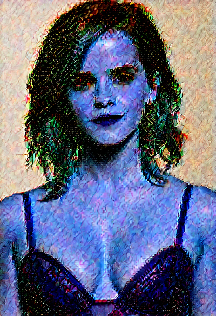 photo of beautiful Emma Watson, huge tits, red lingerie