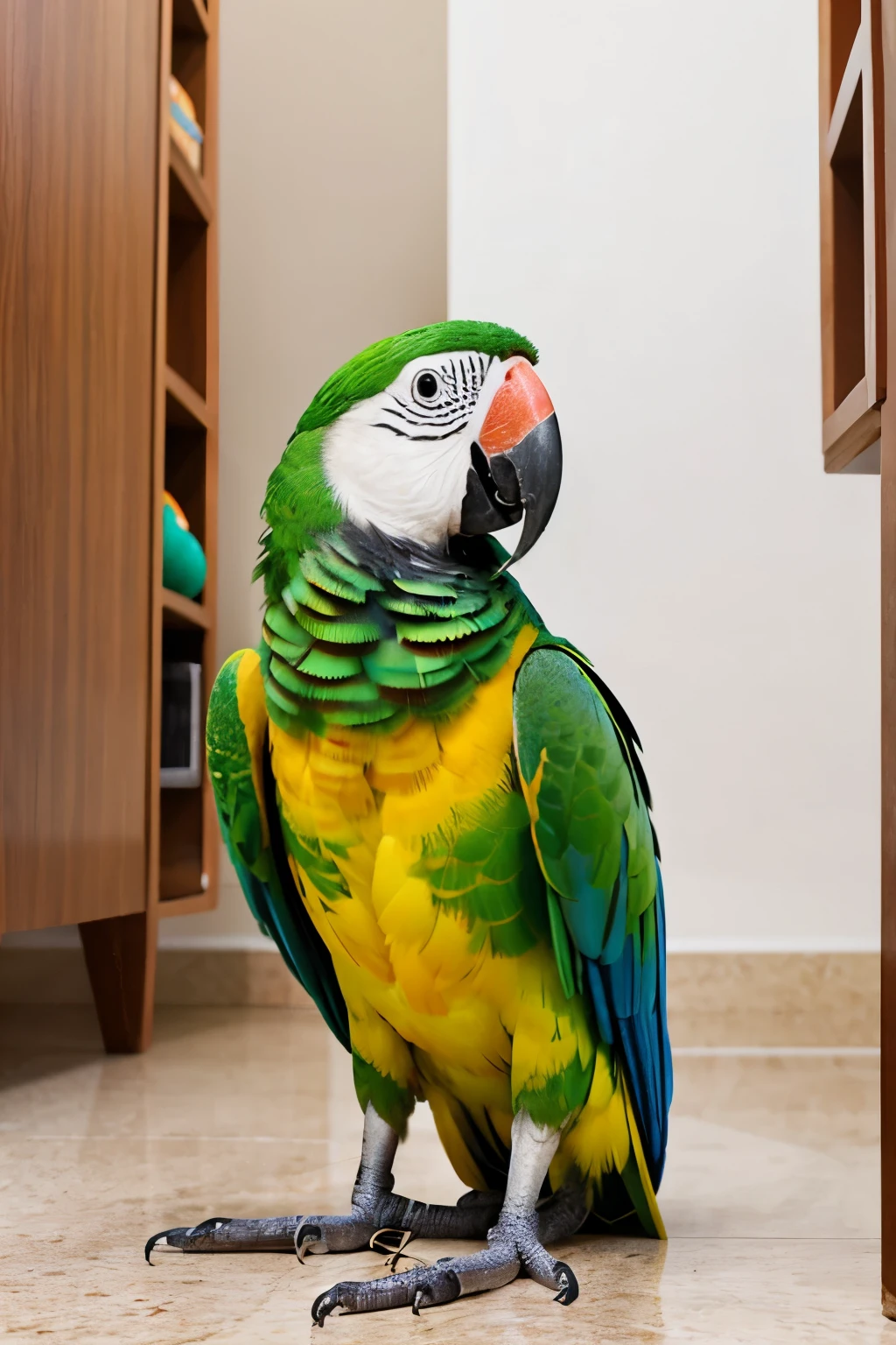 Parrot in apartment