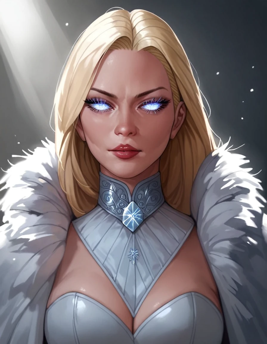 score_9, score_8_up, score_7_up, score_6_up, score_5_up, score_4_up, source_anime,((EF_WntXM_SDXL)), gorgeous emma frost female, beautiful eyes, seductive ,intense gaze,seductive expression,soft lighting,hentai, safe