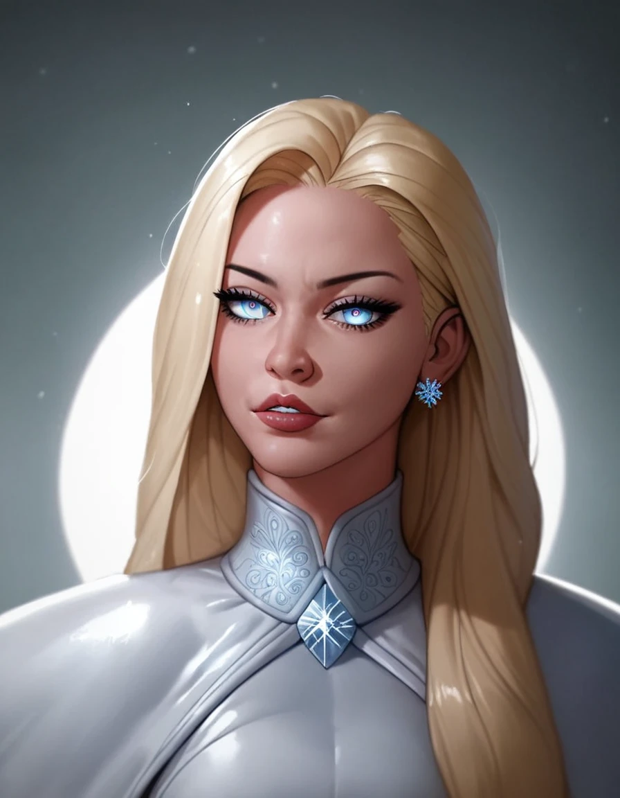 score_9, score_8_up, score_7_up, score_6_up, score_5_up, score_4_up, source_anime,((EF_WntXM_SDXL)), gorgeous emma frost female, beautiful eyes, seductive ,intense gaze,seductive expression,soft lighting,hentai, safe