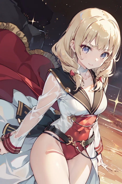 (from above:1.2),(from side:0.9), (Close-Up:0.6), highest quality、(real、photorealistic:1.4)、(RAW photo:1.2)(Curve,Model,glamor:1.5),Beautiful breasts,colour_aberration,beautiful detailed shadow,Beautiful eyes,Beautiful body,Beautiful skin,beautifull hands,(medium_breasts:1.5),1 girl in, (perky chest:1.2), (pointed chest:1.2), dark bronde hair,long hair,side ponytail,hair between eyes,bangs,Purplish brown eyes that dreamers desire, (Blonde hair) , small stature, Colossal tits, Lori, (masutepiece:1.2, Best Quality), (finely detailed beautiful eye: 1.2), (beautifull detailed face), (Best Illumination, extremely delicate and beautiful), ((Cinematic Light)), Dramatic light,Ultra Contrast、Braid a little around the ears, clavicle, red long dress、only has 5 fingers,Her pussy is visible through the see-through white thong、Wet pants、You can see inside your underwear、full of sweat、mocking look、diaper、nffsw,Arms crossed、grab the arm、Shoot from below、The angle is as seen from below.、Best Quality、Large breastuscular pussy:1.2、Pubic hair,high-level image quality、hightquality、8K,perfect hand、5 fingers、finger pin、Perfect Finger、see-through T back、Naked、noise cut、bullet hand、Her hair color should have been a brighter brown,The skirt part is also carefully expressed,brown skirt、the skirt is floating in the wind:1.3、see-through purple panties、Pubic hair majority,(with sparkling eyes and a contagious smile),her thin pubic hair:1.2, looking at viewer
