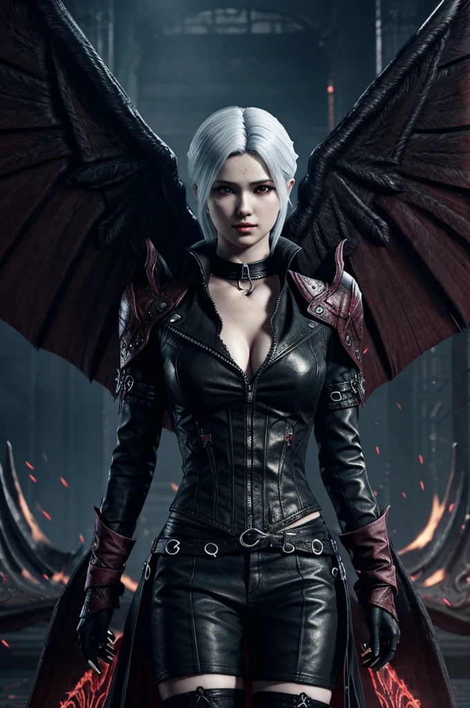 Hellhound like loona but has wings like Nero from dmc5 after his devil trigger