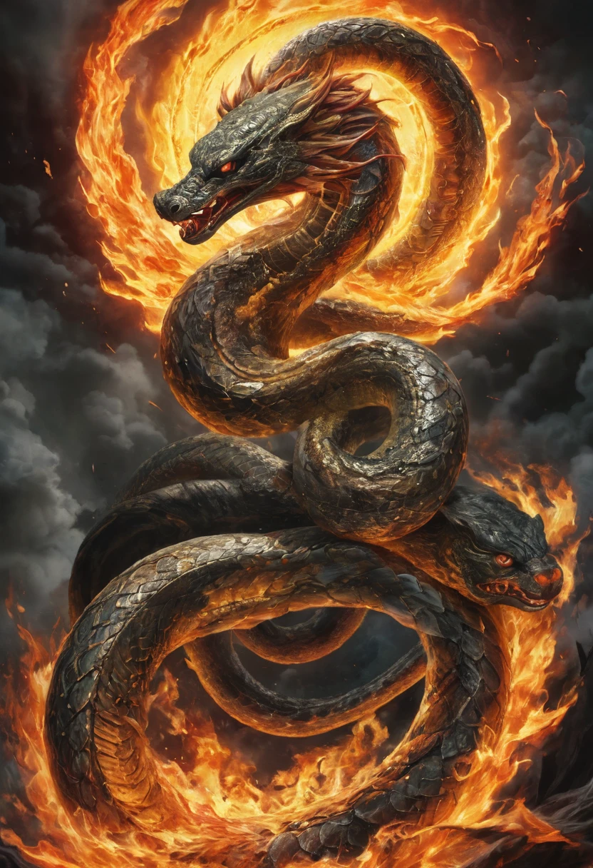 The Serpent Wrapped in Sun、Controlling the fire、