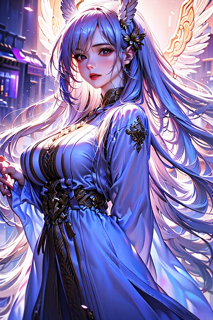 a beautiful warrior man with angelic wings, heavenly aura, cinematic lighting, intricate details, photorealistic, digital art, female protagonist, winged figure, ethereal beauty, dramatic pose, glowing halo, mystical atmosphere, epic fantasy, dramatic lighting, hyper-detailed, ultra-realistic, CGI, 8k, high resolution