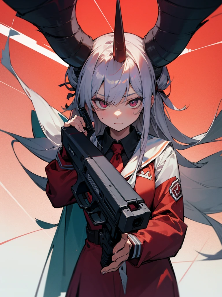 Devil's Horn,Big ,High School Students,Holding a gun,Humanity
