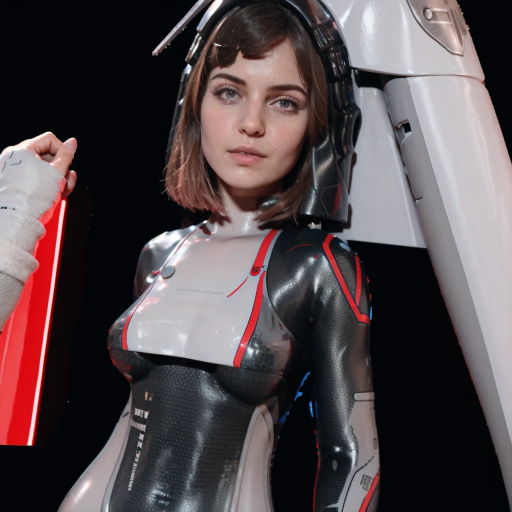 (1girl:1.2),(solo:1.5),masterpiece,best quality,photo,photograph, highly detailed, best quality, highres, extremely detailed wallpaper,third-party edit,bodysuit,covered navel,
nice hands, perfect hands, 