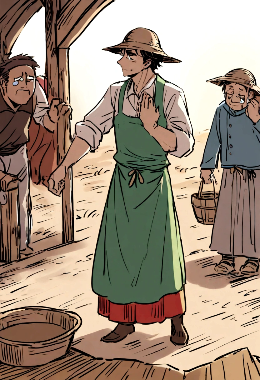 The farmer quickly realized his foolish mistake and proceeded to cry over his lost resource. As the days went on, the farmer and his wife became poorer and poorer because of their foolishness