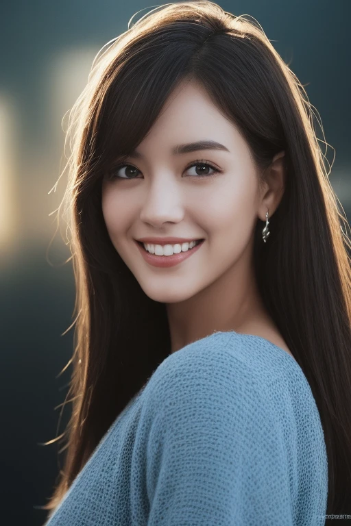 fully body photo、20 year old charming and stunning Brazilian mulatto girl、stright long hair、Detailed spots、Vein、pores(hitornfreckles:0.8)、Brown color of the skin、Beautiful face、a smile(White lace lingerie:0.5)、Very detailed bright dark blue eyes(looking in camera)、Spectacular lighting、Digital SLR、ultra-quality、sharp focus、sharp、DOF、film grains、central、fujifilmxt3、crystalline、The symmetrical composition