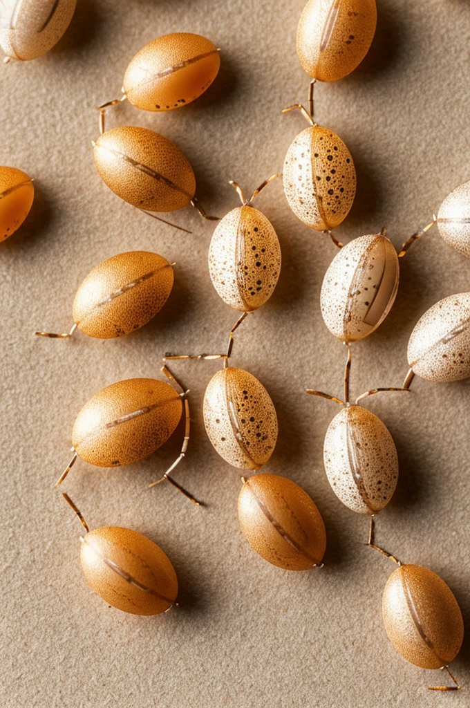 Sheet with bedbug eggs for coloring