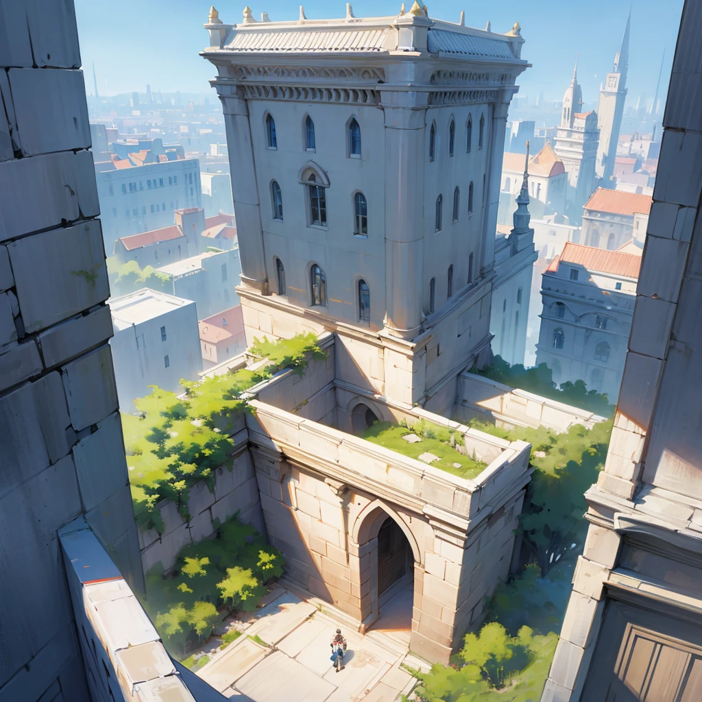 A city builted in the wall canion