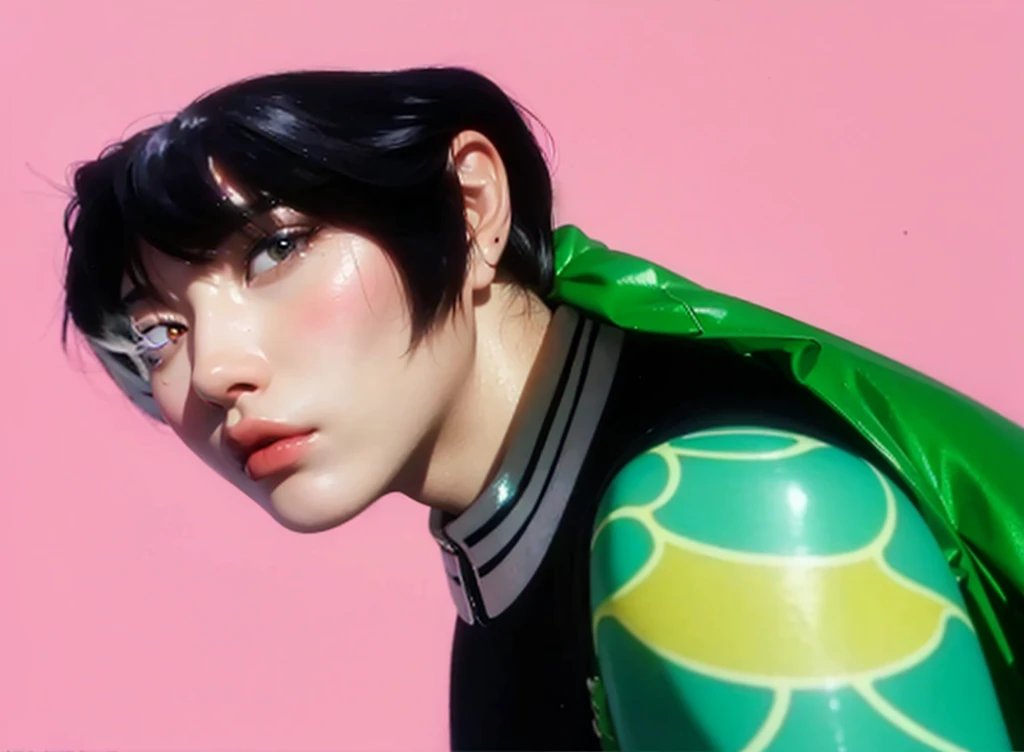 (photorealistic:1.4), (masterpiece, sidelighting, finely detailed beautiful eyes: 1.2), masterpiece*portrait, realistic, 3d face, good photo, 4k, high quality, high resolution, hyper detail, realistic, reality, smooth graphics, realistic sexy wears, 3D, best resolution, sexy, good contrast, perfect shading, realistic skin texture, finely detailed, dramatic lighting, realistic lighting, amazing shadows, shiny and skinny, , shiny hair, extreme shiny skin, tight skinny shiny latex long pants, a man, white long boots, Leather long coat, handsome man