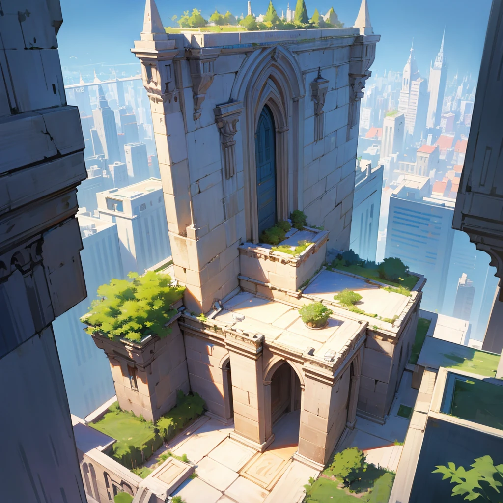 A city builted in the wall of grand canion