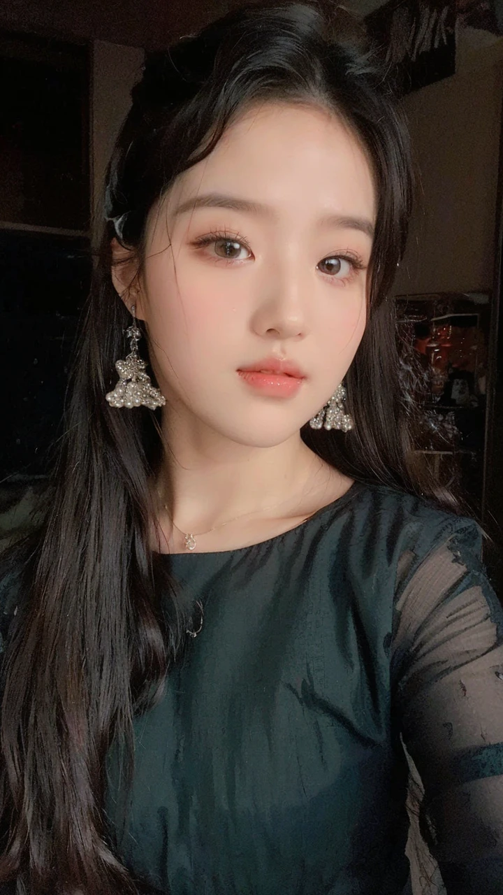 best quality, Ultra-high resolution, (Realistically:1.4),Cute hairpin,Baoyu girl,Standing in the wedding hall,(flat chest:1.2) ,A pair of clear and charming peach blossom eyes,Royal sisters,Sunshine on the face,Big wavy hairstyle,(necklace:1.2),(White skin:1.4),Sense of atmosphere,A beautiful girl,Look directly at the audience, Cleavage close-up ,(lifelike:1.4),1 girl,Sexy,(Upper Body:1.4),(wet),(:1.2)