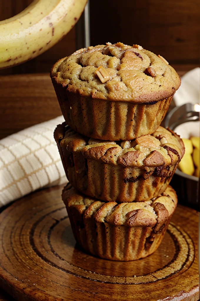 Cinnamon Banana Bread Muffins