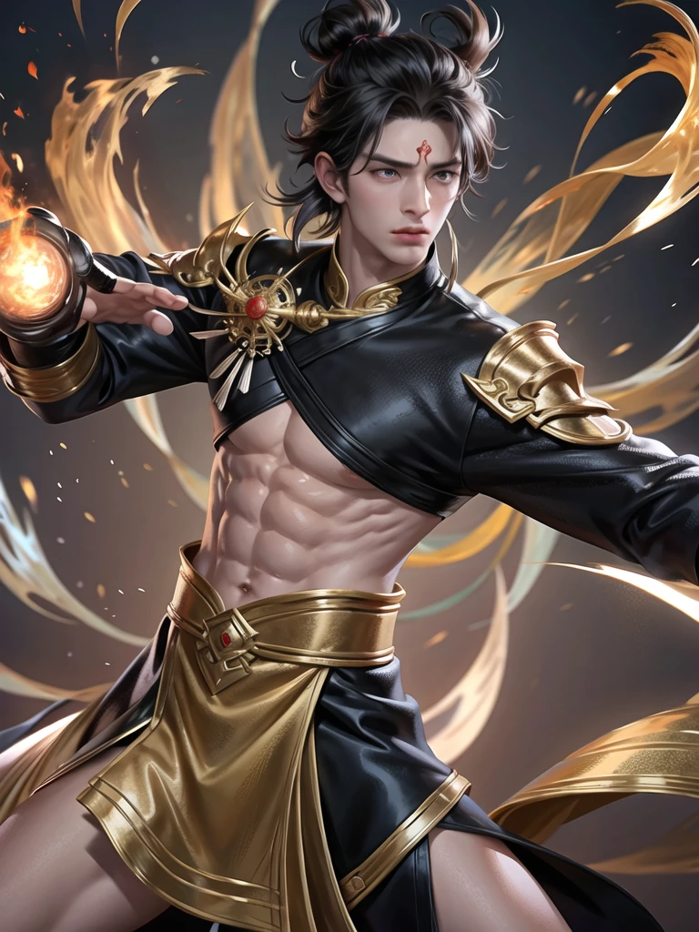 (Martial arts style works),(quality),(height),(Detailed background of a young boy.),In the middle of a valley covered with dense smog A handsome young man named "Dongyang" ยืนตระหง่านสง่าในชุดจีนโบราณสีดำสนิท ประดับลวดลายมังกรทองอร่าม ออร่าอันทรงพลังแผ่กระจายจากร่างกายกำยำล่ำสัน ราวกับมังกรดำตัวจริงที่หลุดออกมาจากตำนาน

ดวงตาสีดำสนิทของDongyangเปล่งประกายดั่งดวงดาว ท่าทางสง่างามเฉิดฉาย เปี่ยมไปด้วยความลึกลับน่าค้นหา เขาคือทายาทเพียงหนึ่งเดียวของเผ่าพันธุ์มังกรมืด ผู้สืบทอดพลังแห่งความมืดอันยิ่งใหญ่
