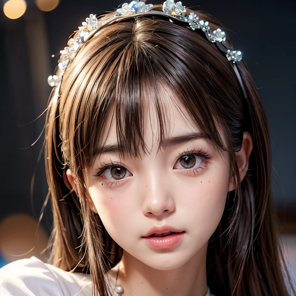 NSFW, 8k, High-level, absurd, masterpiece, best quality, primitive, very detailed CG, very detailed wallpaper, perfect lighting, Extremely detailed (((The personifying " Los Angeles Dodgers " as a Little Girl))), MysticSight, Tyndall effect, Tyndall scattering, Studio gray background with (many Dazzling RainbowColor particles BokeH:1.28), (RoundlyButts, ThighGap), (Exposed:0.4), (Assfocus with looking ahead), BREAK (NOGIZAKA face variations) Extremely Detailed very KAWAII face variations, perfect anatomy, Childish, captivating gaze, elaborate detailed Eyes with (sparkling highlights:1.28), long eyelashes、Glossy RED Lips with beautiful details, Coquettish tongue, Rosy cheeks, Radiant PearlSkin with clear transparency . { (Dynamic LifeLike expressions:1.4) | :d) }, (large eyes:-1) .
