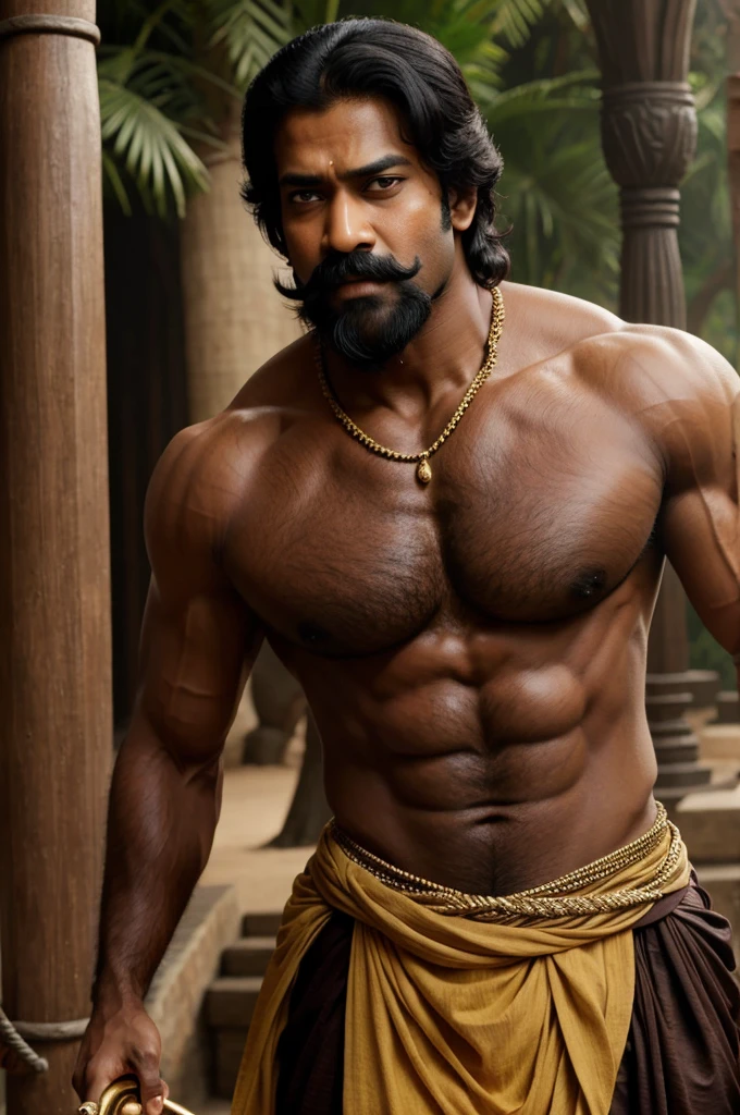 Bahubali film amrendra bahubali with moustaches are roll