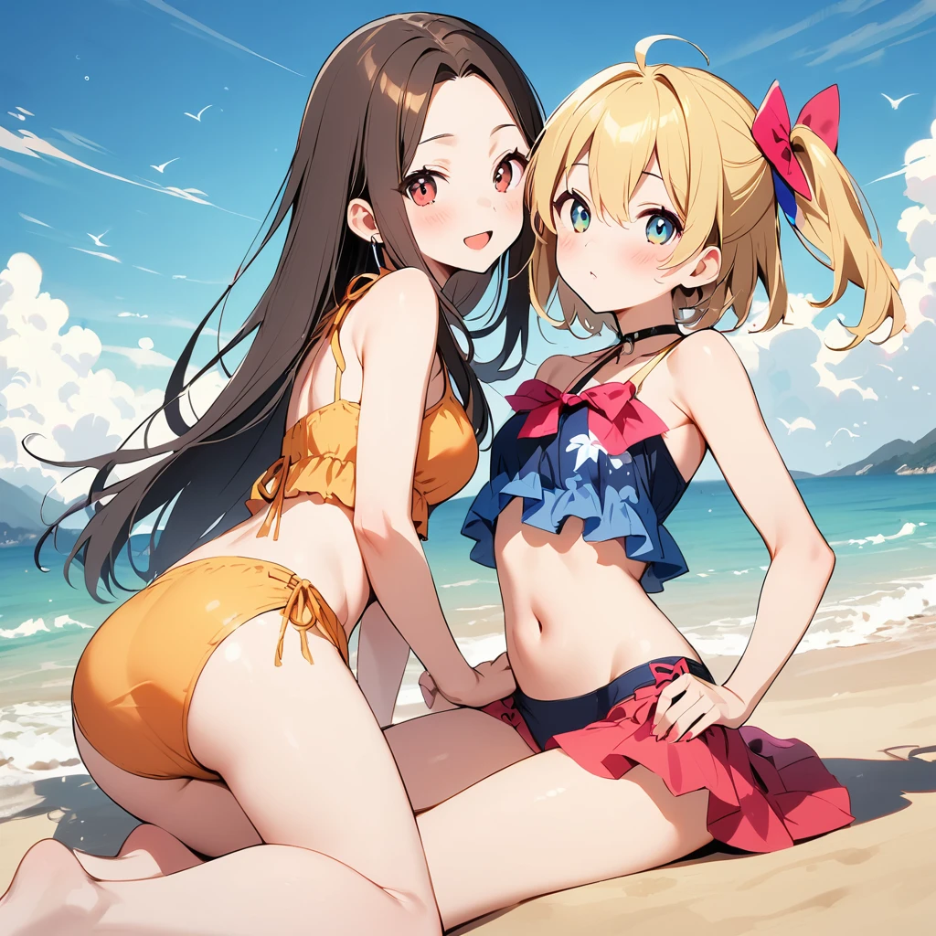 １people，woman，，Swimwear，Full Body Lesbian