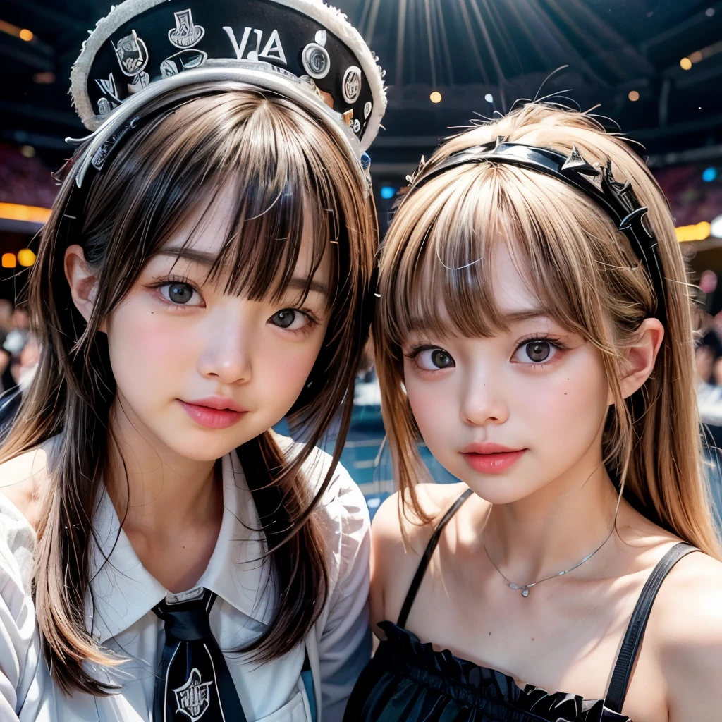 NSFW, 8k, High-level, absurd, masterpiece, best quality, primitive, very detailed CG, very detailed wallpaper, perfect lighting, Extremely detailed (((The personifying " Las Vegas Raiders " as a Little Girl))), MysticSight, Tyndall effect, Tyndall scattering, Studio gray background with (many Dazzling RainbowColor particles BokeH:1.28), (RoundlyButts, ThighGap), (Exposed:0.4), (Assfocus with looking ahead), BREAK (NOGIZAKA face variations) Extremely Detailed very KAWAII face variations, perfect anatomy, Childish, captivating gaze, elaborate detailed Eyes with (sparkling highlights:1.28), long eyelashes、Glossy RED Lips with beautiful details, Coquettish tongue, Rosy cheeks, Radiant PearlSkin with clear transparency . { (Dynamic LifeLike expressions:1.4) | :d) }, (large eyes:-1) .