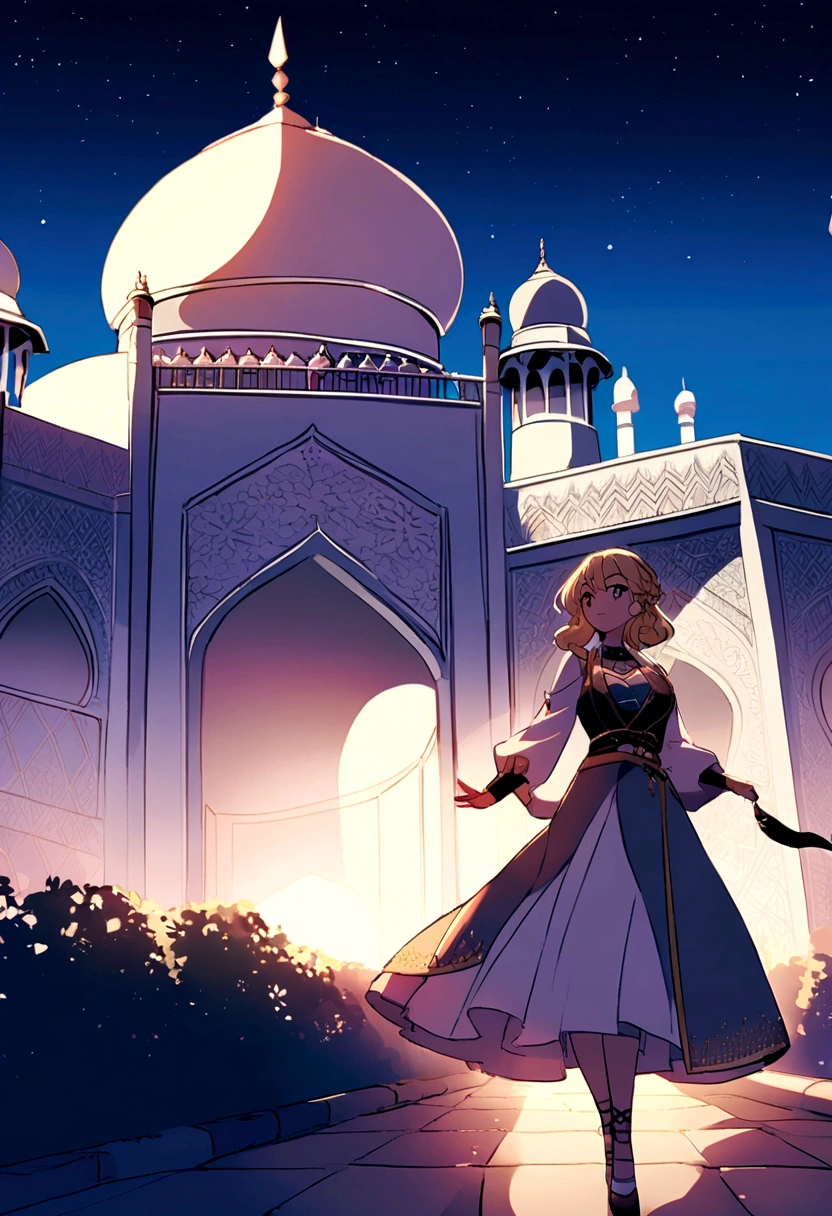Taj Mahal in Anime Night Stars Styles
