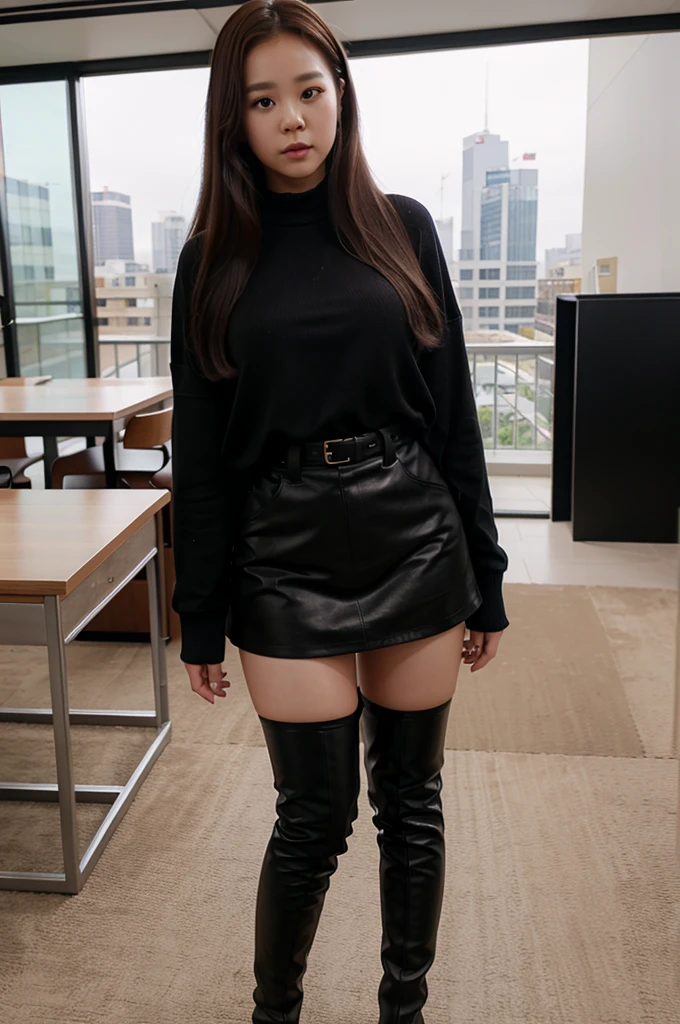 Jang Wonyoung in thigh high boots