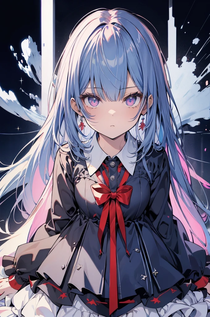 leaning front with hands out in the air,girl from upper view、(masterpiece, highest quality, official art:1.2), (flat color:1.5),looking at the viewer,1 girl,alone, white background, ,(2d:1.5) ,whole body、Masterpiece、Popular on pixiv、Girl、dress、bouquet、sight、disorganized, absolute resolution, incredibly disorganized, High resolution, Looking at this、stare