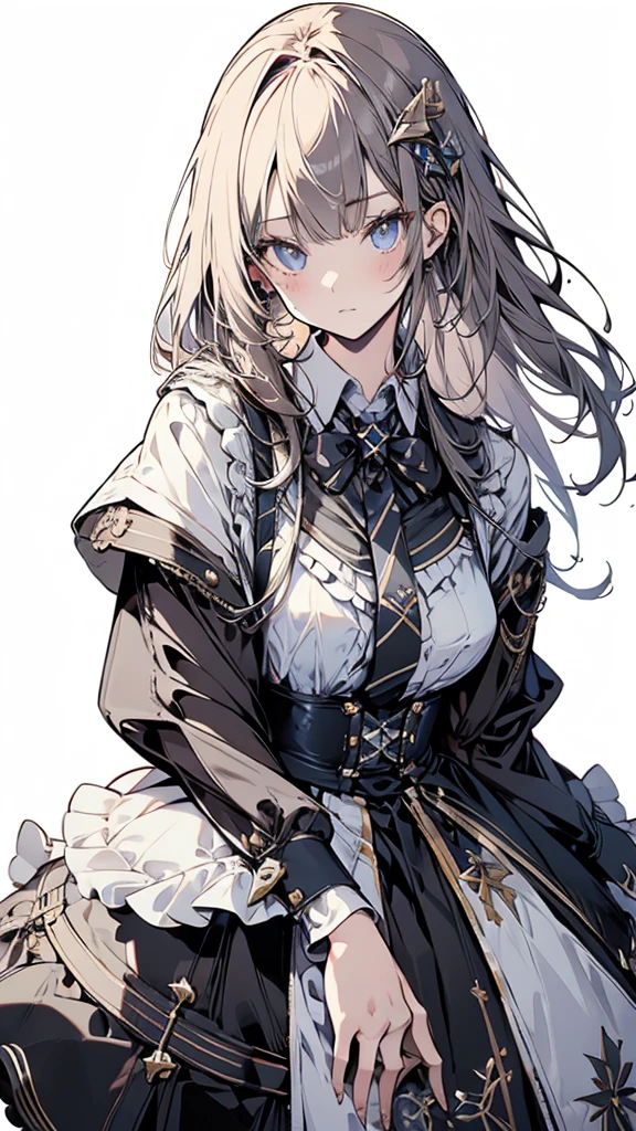 
leaning front with hands out in the air,girl from upper view、(masterpiece, highest quality, official art:1.2), (flat color:1.5),looking at the viewer,1 girl,alone, white background, ,(2d:1.5) ,whole body、Masterpiece、Popular on pixiv、Girl、dress、bouquet、sight、disorganized, absolute resolution, incredibly disorganized, High resolution, Looking at this、stare