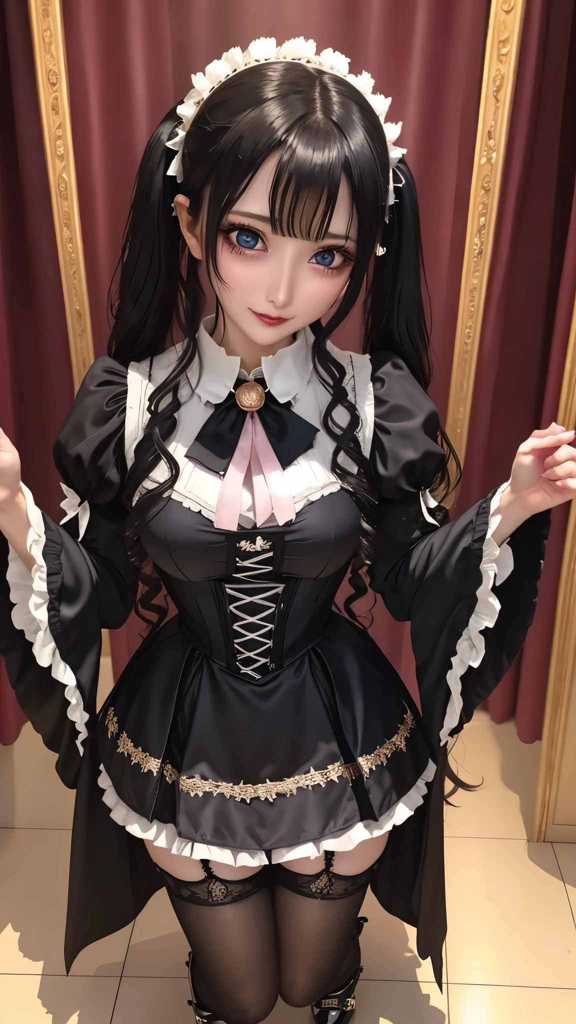 Hard Dark Gothic Makeup、Black dark eyeshadow、sad、Good skin radiance、Dark Gothicメイク、Dark smile、palace、The beauty of fragrance、24-years-old、Expression of intense sexual pleasure、Embarrassed look、Dark Gothic、highest quality、Expression of sexual pleasure amid suffering、Drunk face、紫のMaid clotheysterious、Noble、The face of someone holding it in the toilet、sexy、Loving smile、Twin tail hair、Right blue eye, Left eye is red、Super tempting pose、Platform Heel Shoes、Heavy makeup、Gothic ta clothes、Silver Hair、Long Hair Straight Hair、Cute Gothic Loliress、Beautiful Face、elegant features、Attractive face、Stained glass is the background、Chest glistening with sweat、The room is dark、goth long dress、Bell Sleeves、Wizard Sleeve、Decadent look、Sexually excited expression、Glossy thighs wet with water、Thighs that are wet and shiny with oil、Background of a room full of roses、sad expression、Rose Maiden、The embroidery is pink、The dress has pink embroidery.、Thigh-high socks、Knee-high socks、Gentle expression、Dark black eyeshadow、Stained glass and rose background、thighs are a little thin、Female Duo、Female couple、dark church background、Stained glass、Black metal world、Dark Castle、Dark Room、Slender body、gothic long dress、Victorian dress、Her thighs are shining with sweat、My body is wet and shiny、Lots of glitter on the thighs、sweating、My thighs are sticky from sweating、Sweat glistening on my thighs, The whole body is sweaty and shiny、I sweated a lot.、My thighs are sweaty、My thighs are wet、My thighs are shining with sweat、A lot of sweat glistening all over the body、Small breasts、upright、Are standing、Hold the wine in your right hand、Hold the lantern in your left hand、pantyhose、Dynamic Angle、