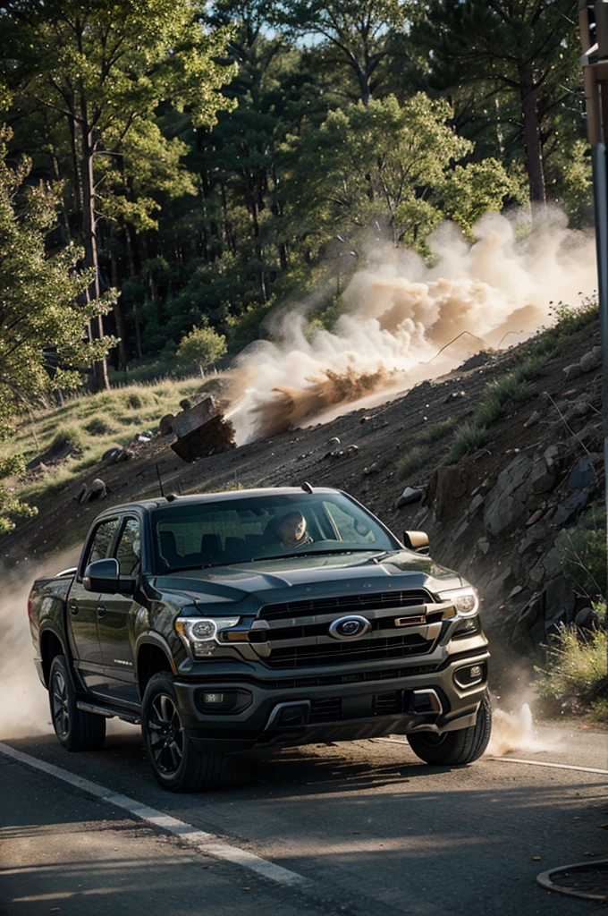 truck,Driving sideways