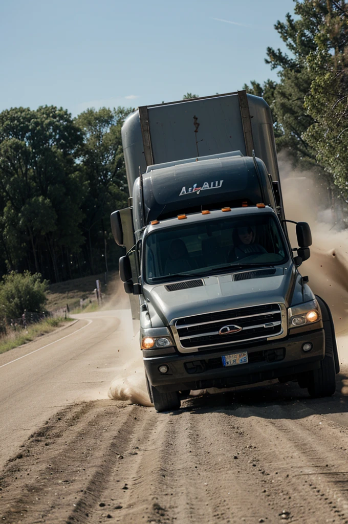 truck,Driving sideways