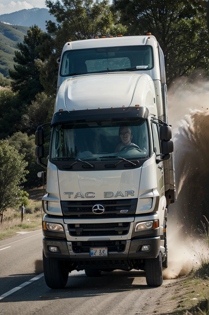 truck,Driving sideways