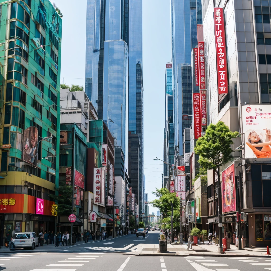 a billboard that says ZOSY LISWANTO in the Tokyo city street area