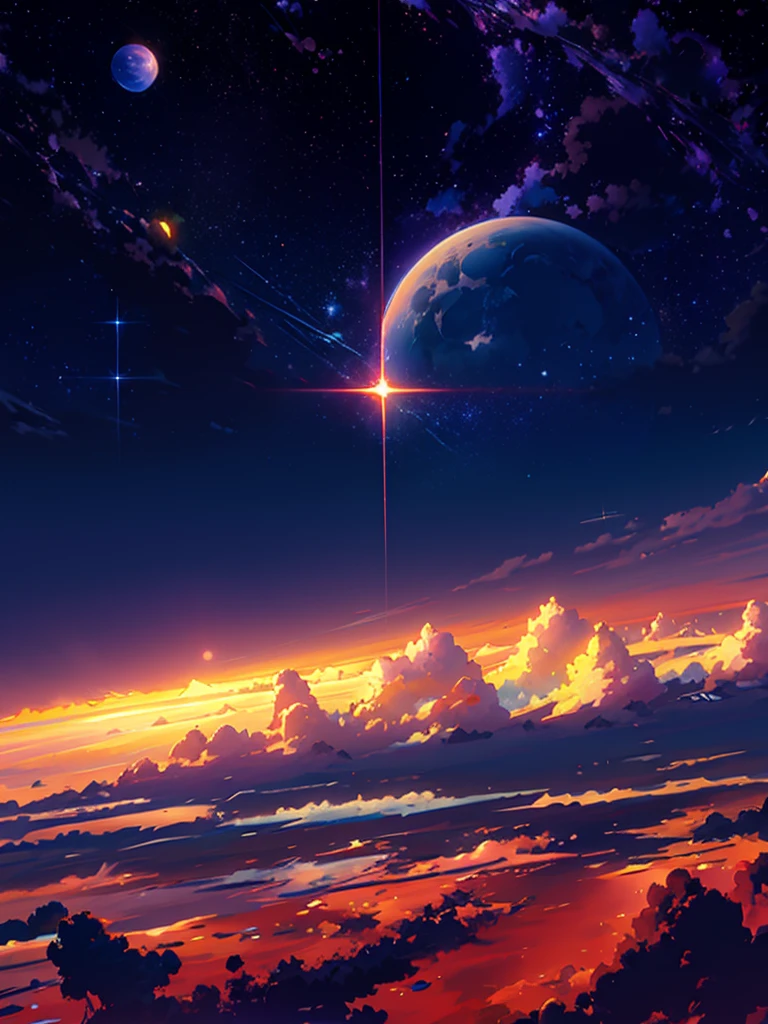 anime anime wallpapers with a view of the sky and stars, cosmic skies. by makoto shinkai, anime art wallpaper 4 k, anime art wallpaper 4k, anime art wallpaper 8 k, anime sky, amazing wallpaper, anime wallpaper 4 k, anime wallpaper 4k, 4k anime wallpaper, makoto shinkai cyril rolando, anime background art