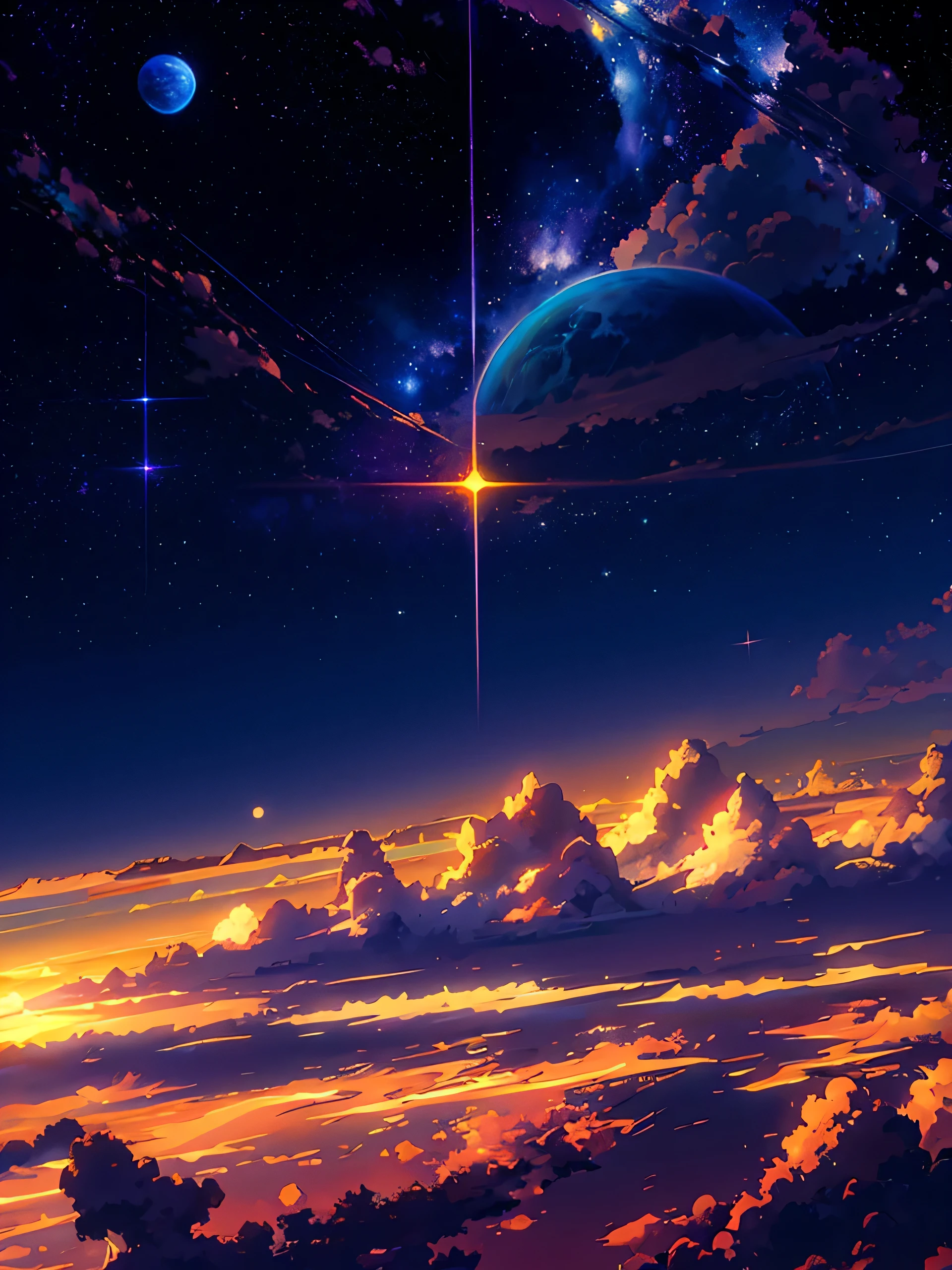 anime anime wallpapers with a view of the sky and stars, cosmic skies. by makoto shinkai, anime art wallpaper 4 k, anime art wallpaper 4k, anime art wallpaper 8 k, anime sky, amazing wallpaper, anime wallpaper 4 k, anime wallpaper 4k, 4k anime wallpaper, makoto shinkai cyril rolando, anime background art