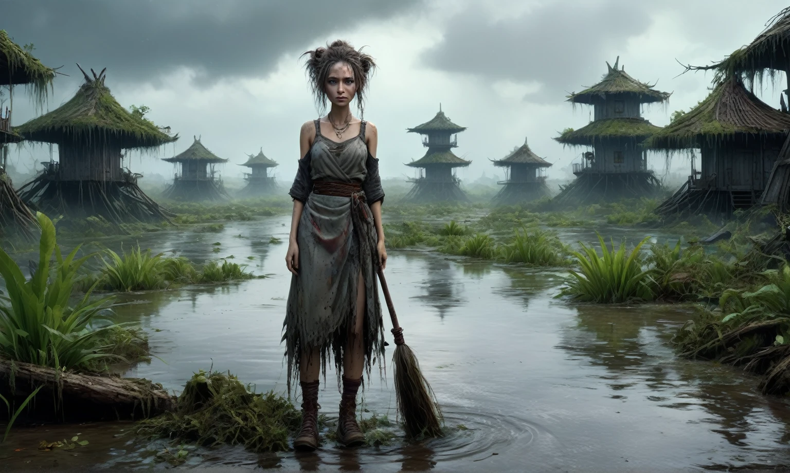 heght view on himera babygirl assassin,elf,pretty face,eyebrow up,full body shot,ominous landscape,glate gray atmosphere,prime colors,wariza,extremely detailed, [night],masterpiece,intricate details,faded,eyes extremely detailed, high detailed eyes,4k resolution,RAW, Nikon Z9,scary swamp beach,family nudism,view from height,The Walking Dead,native japan dead city,modern London,swamp,jungle,witch,hard rain,Smiling,Bun Hair,(Folk clothes:1.5), long dress, pronounced feminine feature, insane details, intricate details, hyper-detailing, Complex background, ,full-body-shot,Very tall, Cinematic,Muted colors, Technicolor,natural skin textures, hyper realisitc, hyper detailed,Extremely detailed,High contrast,Masterpiece,Realistic,Ultra Detailed,intricate details,realistic humid skin,extremly intricate,Epic Realistic, Romantic, cinematic style,by art irina yermolova,orc, messy hair,luminous eyes,extremely detailed, [night landscape],masterpiece,intricate details,faded,eyes extremely detailed, high detailed eyes,4k resolution,RAW, Nikon Z9,by jimmy chin,by art Simon Stalenhag,Nicola Samori,Wangechi Mutu,Lisa Frank,,pixar movie still, pixar movie screenshot, frame from pixar movie, animated movie still, still from the pixar movie, still from a pixar movie, disney pixar movie still, pixar movie scene, still from pixar movie, still from a 2001 pixar movie, pixar render, animated film still
