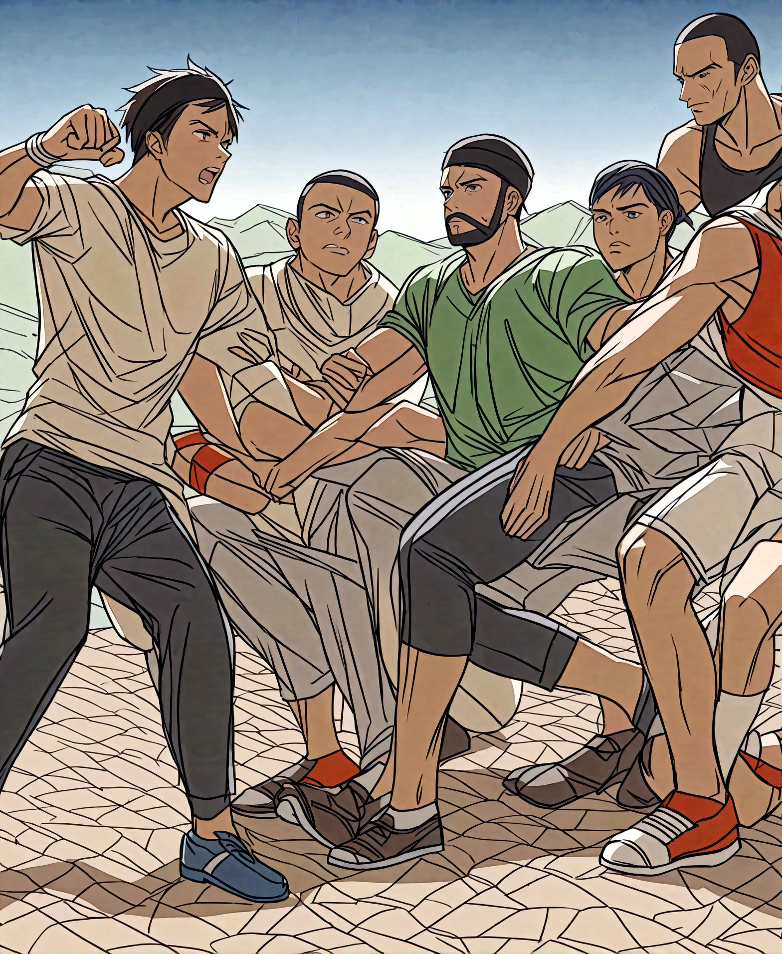 comic: Your arrival at the gym and first impressions: The harshness of the environment, the discipline of training and the camaraderie between boxers.
Your physical and mental training: The physical and emotional challenges of learning boxing, overcoming limits and developing self-discipline.
Relationships with your colleagues: The ties of friendship and mutual support, rivalries and competitions, and the personal stories of each boxer.
Wacquant's sociological reflections: La violencia como producto de la poverty y la marginalización, race as a determining factor of opportunities, boxing as a possible escape from the ghetto.
The key moments in your experience: Important fights, victories and defeats, lessons learned and personal transformations.Format: A realistic drawing style that captures the intensity of boxing and the rawness of the ghetto. Vignettes that narrate the story and voice-over texts for Wacquant's reflections. Black and white color palette for a serious and thoughtful tone.
Characters: Wacquant as protagonist, Eddie the coach as a father figure, Jimmy the troublesome boxer, Dorie the ambitious boxer and other secondary characters that enrich the story.
Themes: Violence, poverty, raza, sport and social mobility, masculinity.
Additional Resources: Flashbacks to Wacquant's childhood, boxing metaphors for sociological concepts, interviews with Wacquant and other boxers.