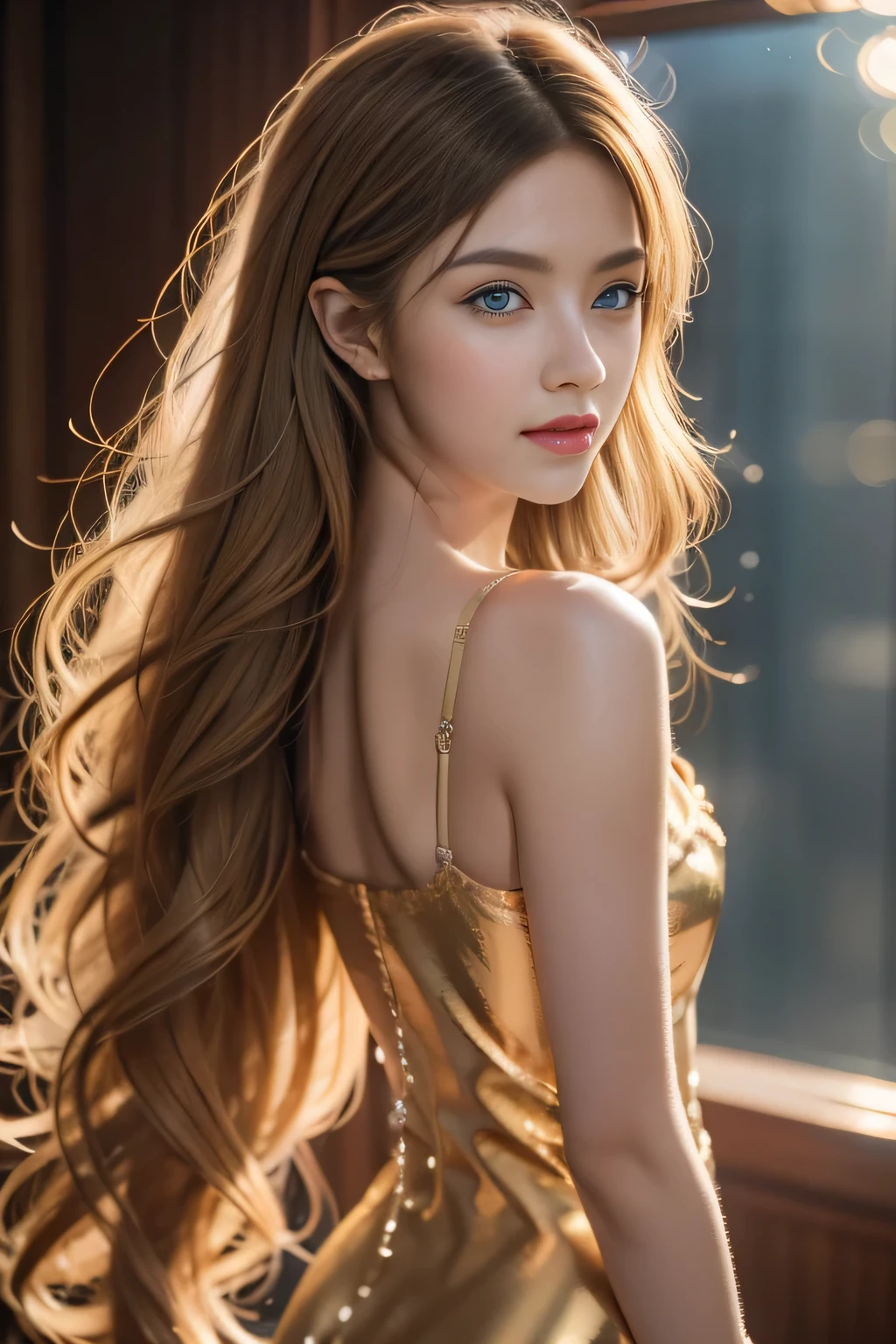 hair bobbles, wince, longeyelashes, solid circle eyes, light smile, ear blush, fang, ccurate, Surrealism, drop shadow, anaglyph, stereogram, tachi-e, ass pov, atmospheric perspective, 8K, super detail, best quality, best quality, high details, anatomically correct, uhd, retina, masterpiece, textured skin, high quality, highres, award winning, super detail, accurate,Delicate face,Long blond hair,Big blue eyes, Cloud Background,Art Deco, Concept Art, , realism, Cubism, Awards, Super Detail, Ultra HD, Retina, Anatomically correct, High Detail, best quality, high resolution, high quality, Textured Skin, masterpiece, 4K