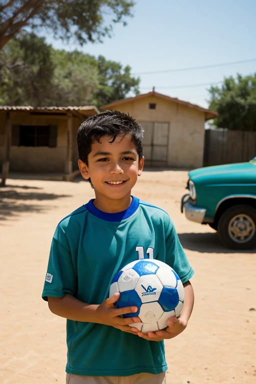 In a humble neighborhood, Juanito plays with a broken and worn ball, dreaming of a life full of adventure and riches.