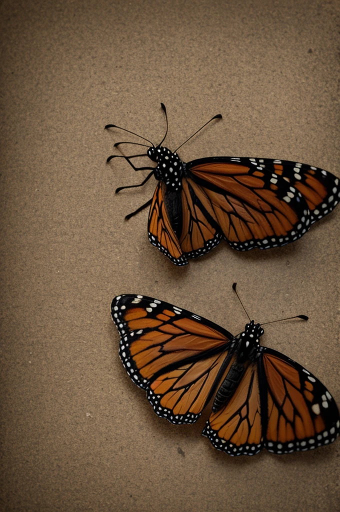 create a monarch butterfly