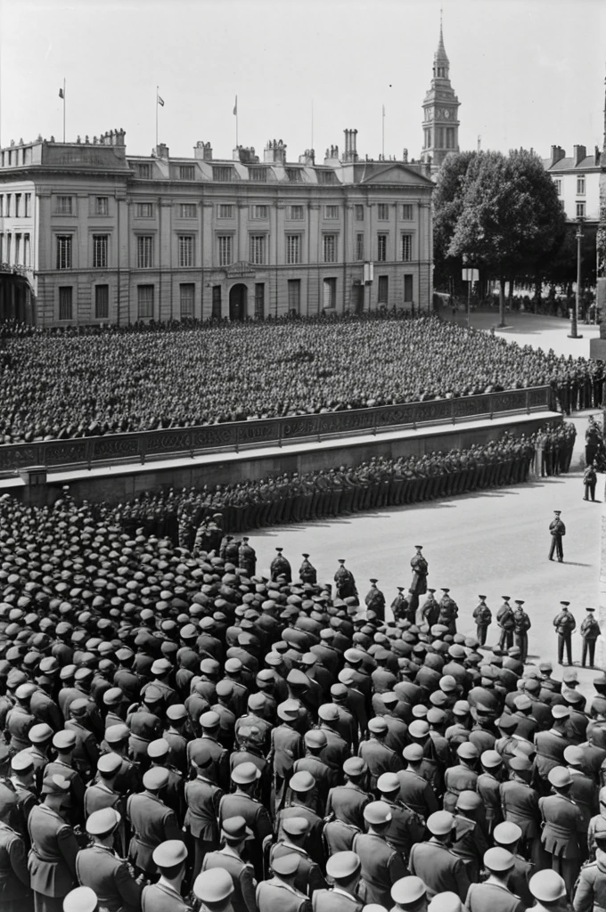 Commémoration de l'appel du 18 juin 1944 par le general de gaule