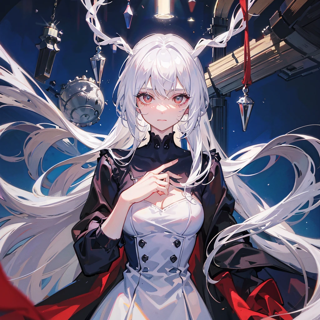 A spider women with white hair